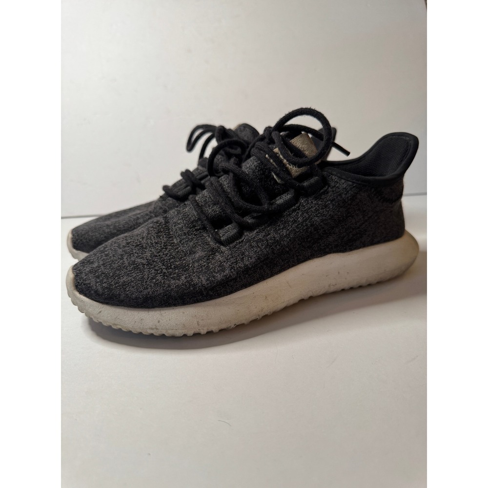 Adidas Tubular Shadow Core Black Dark Grey Knit Sneakers BY2121 Mens 7.5